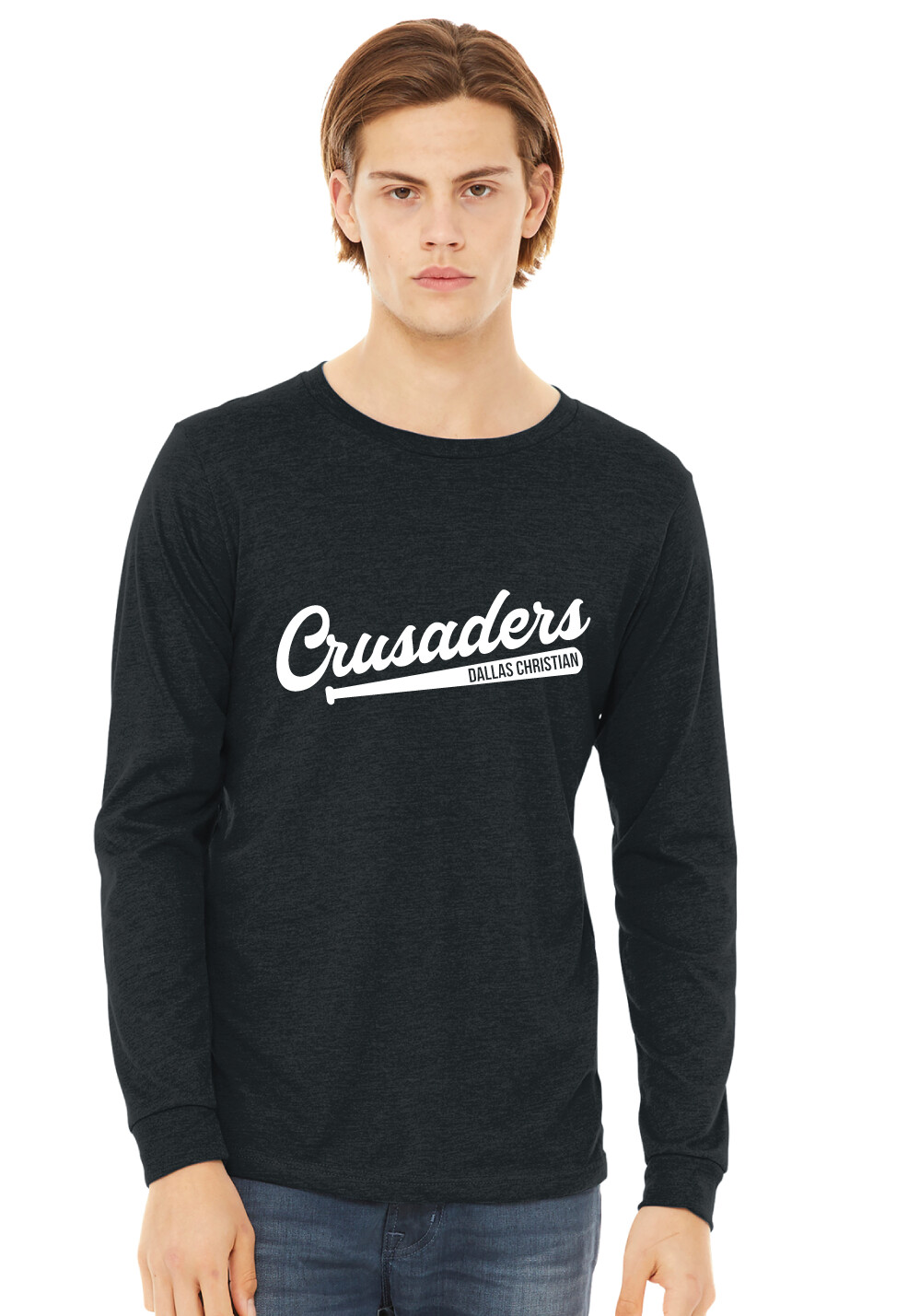 DCC Softball - Bat Script - Bella+Canvas Long Sleeve