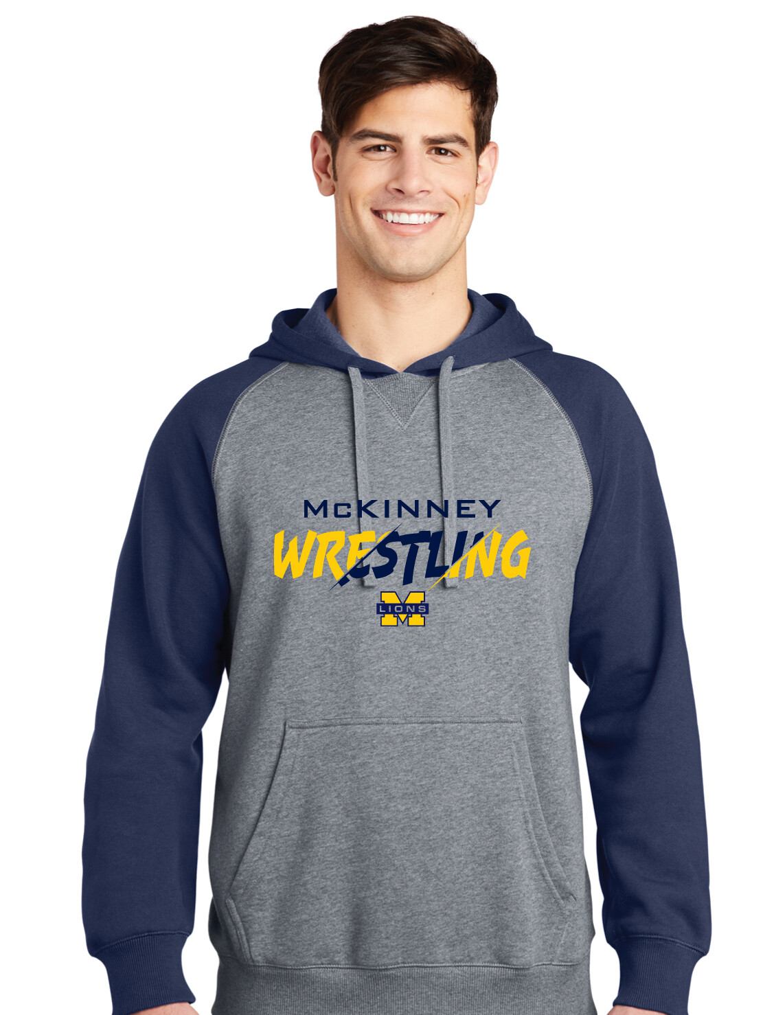McKinney Wrestling - Slash - Raglan Hoodie