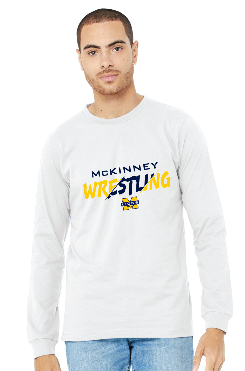 McKinney Wrestling - Slash - Bella+Canvas Long Sleeve