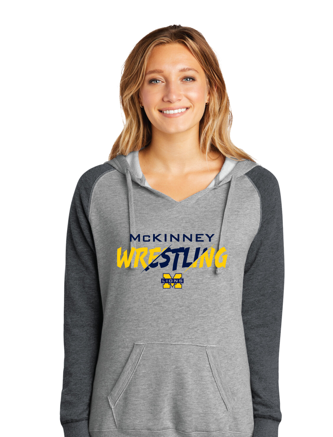 McKinney Wrestling - Slash - Lightweight Raglan Hoodie