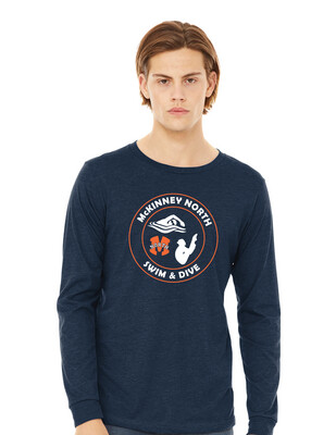 North Swim/Dive - Circle - Bella+Canvas Long Sleeve