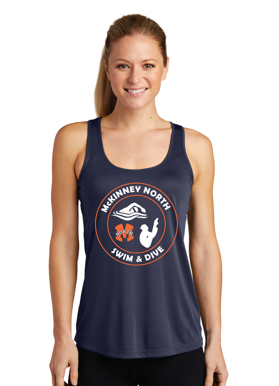 North Swim/Dive - Circle - Dri-Fit Racerback Tank