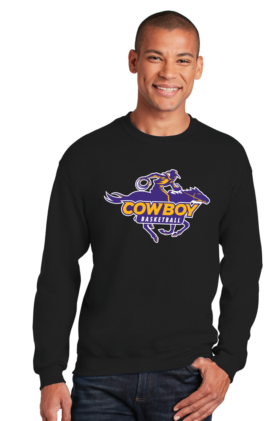 HSU Mens Basketball - Rider - Crew Sweatshirt