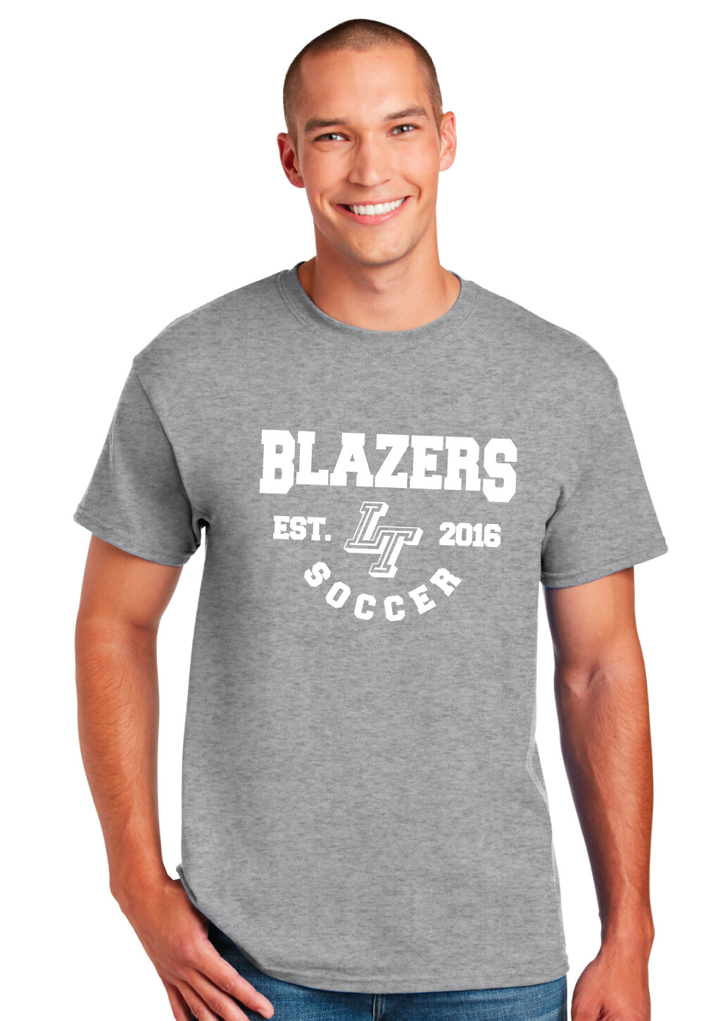 Lebanon Trail Boys Soccer - EST (White) - Short Sleeve