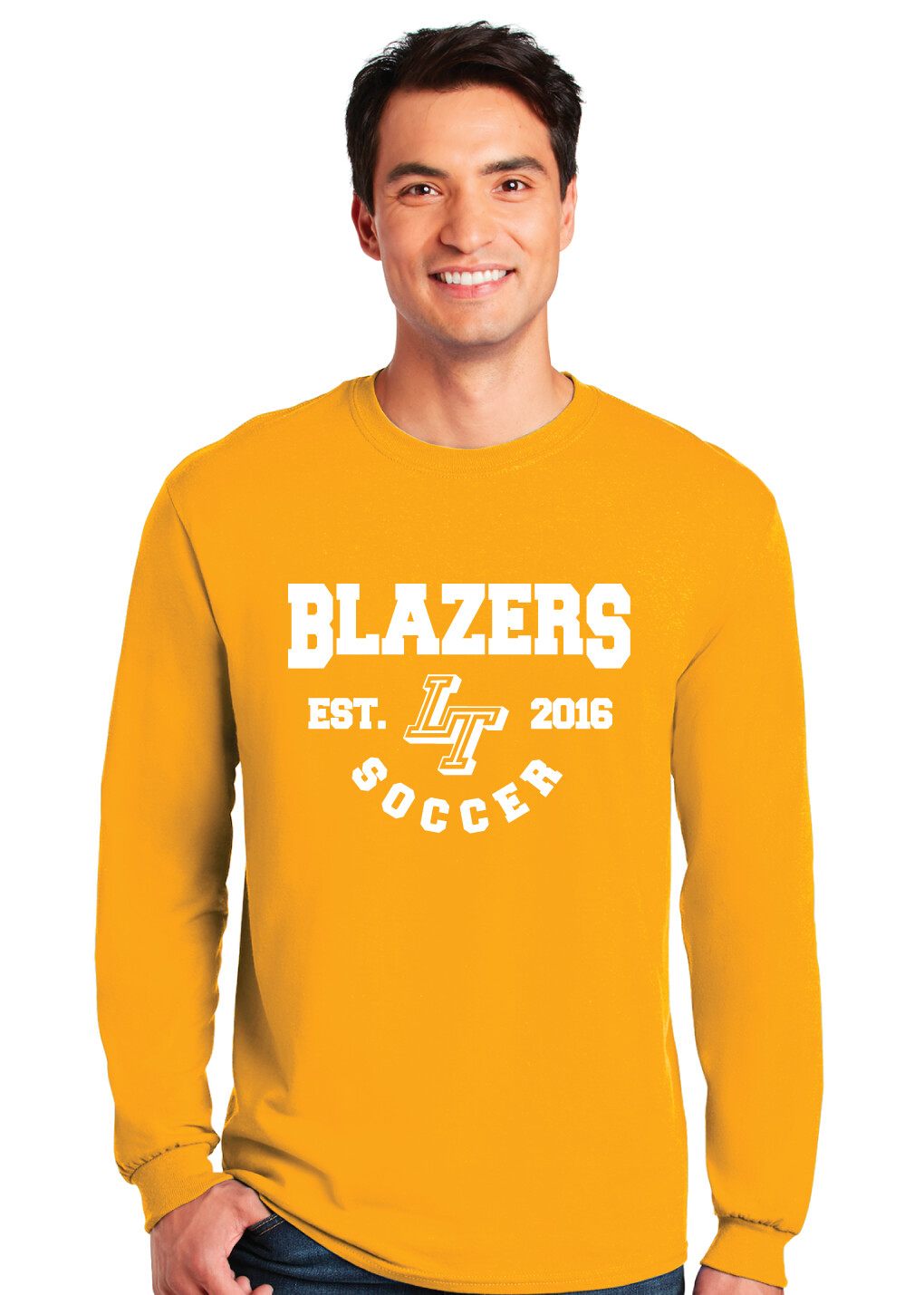 Lebanon Trail Boys Soccer - EST (White) - Long Sleeve