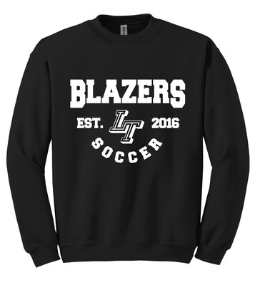 Lebanon Trail Boys Soccer - EST (White) - Crew Sweatshirt