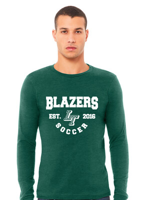 Lebanon Trail Boys Soccer - EST (White) - Bella+Canvas Long Sleeve