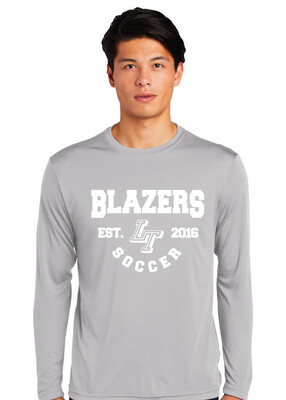 Lebanon Trail Boys Soccer - EST (White) - Dri-Fit Long Sleeve