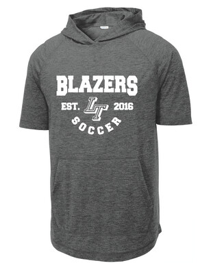 Lebanon Trail Boys Soccer - EST (White) - Short Sleeve Hoodie