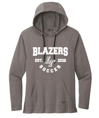 Lebanon Trail Boys Soccer - EST (White) - Tri-Blend Hoodie