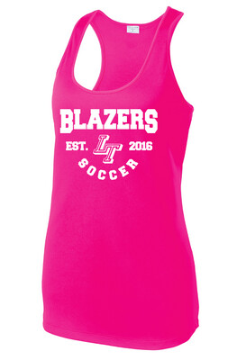 Lebanon Trail Boys Soccer - EST (White) - Dri-Fit Racerback Tank
