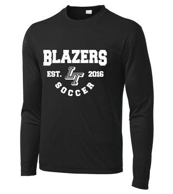Lebanon Trail Boys Soccer - EST (White) - Dri-Fit Long Sleeve