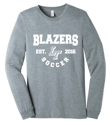 Lebanon Trail Boys Soccer - EST (White) - Bella+Canvas Long Sleeve