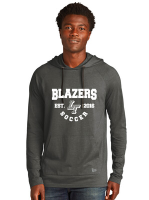 Lebanon Trail Boys Soccer - EST (White) - Tri-Blend Hoodie