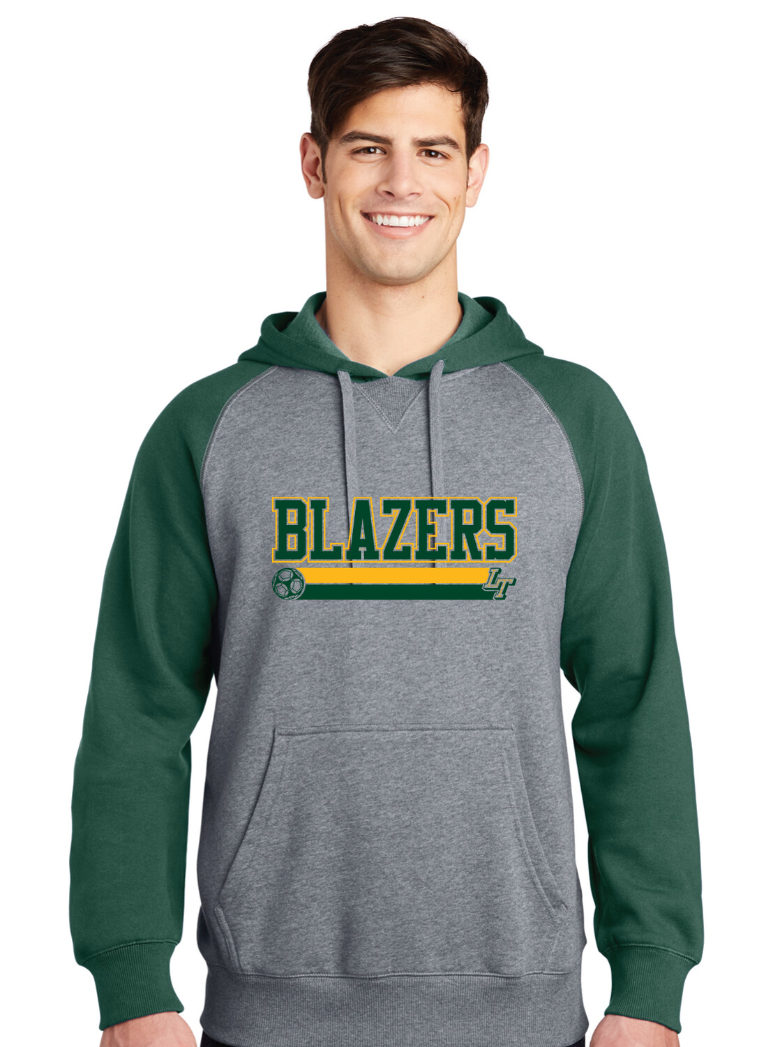 Lebanon Trail Boys Soccer - Blazers - Raglan Hoodie