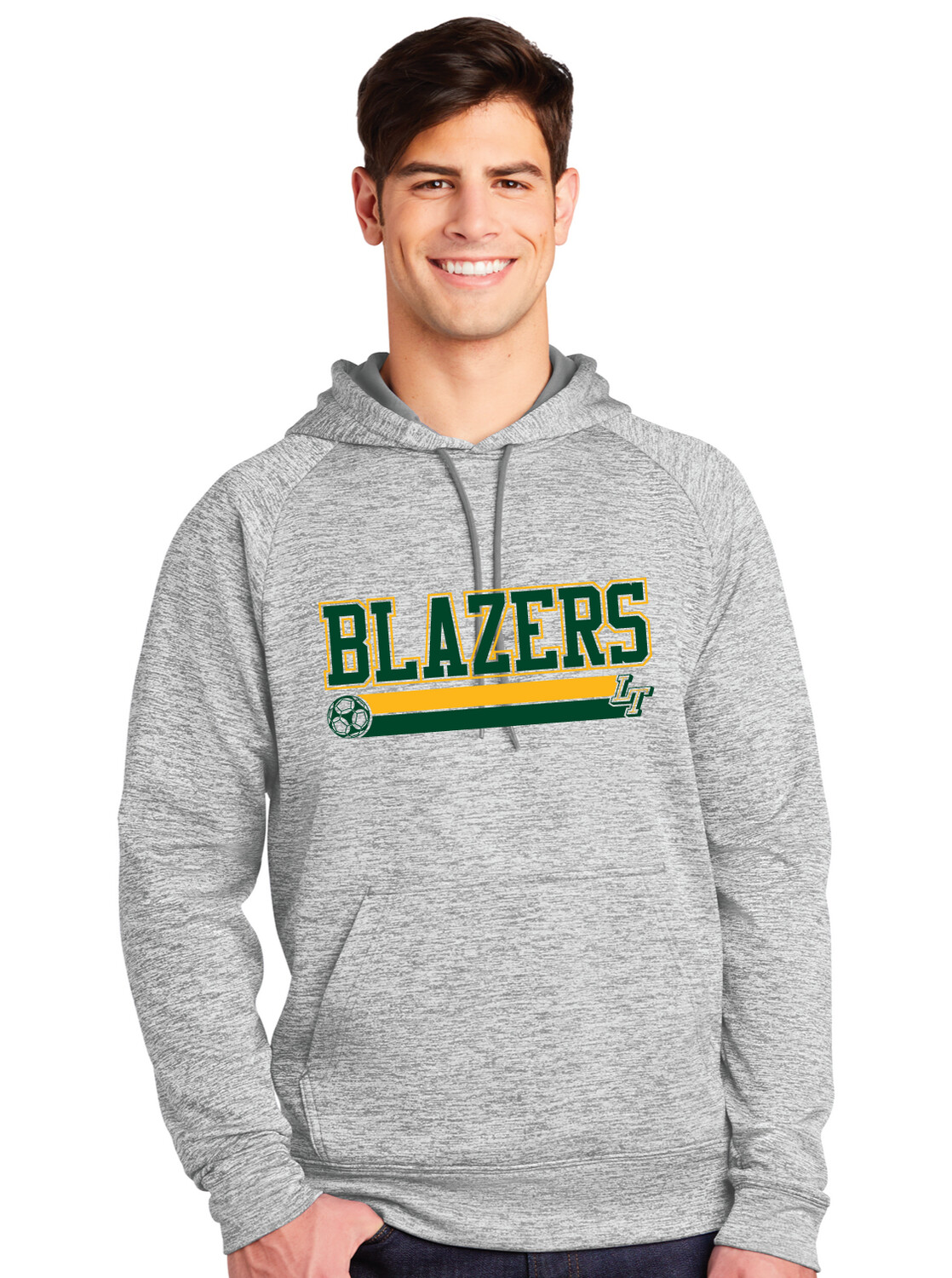 Lebanon Trail Boys Soccer - Blazers - Electric Dri-Fit Hoodie