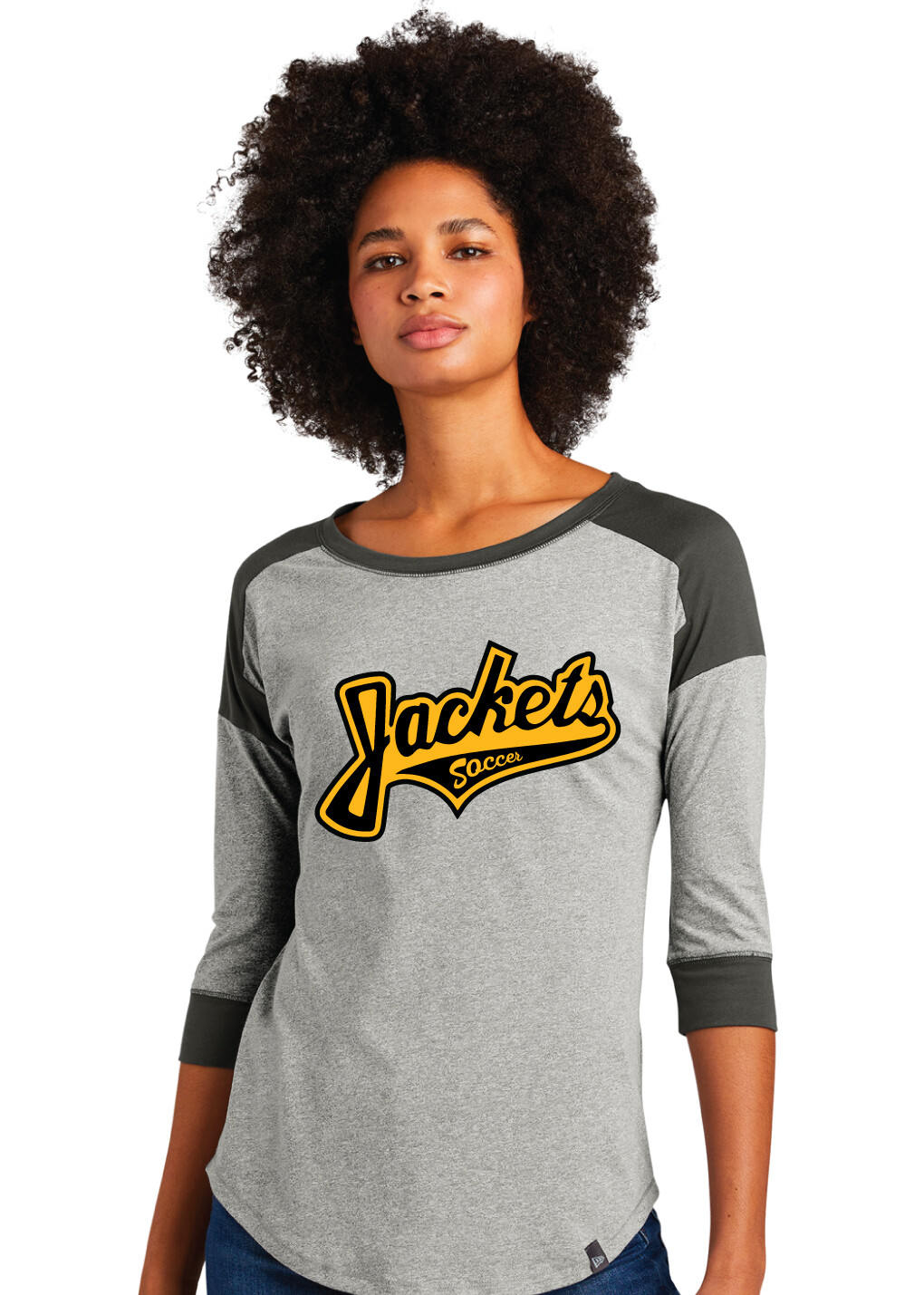 Denison Soccer - Jackets - 3/4 Sleeve Baseball Raglan Tee