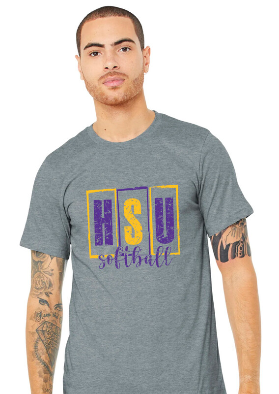 HSU Softball - HSU Blocks - Bella+Canvas Short Sleeve