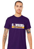 HSU Softball - Cowgirl Softball - Bella+Canvas Short Sleeve