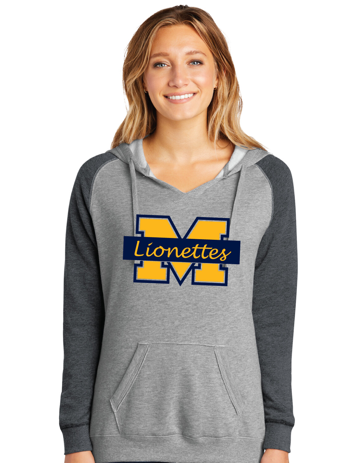 McKinney Soccer - Girls Logo - Lightweight Raglan Hoodie