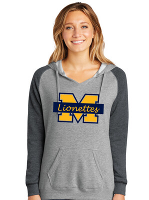 McKinney Soccer - Girls Logo - Lightweight Raglan Hoodie