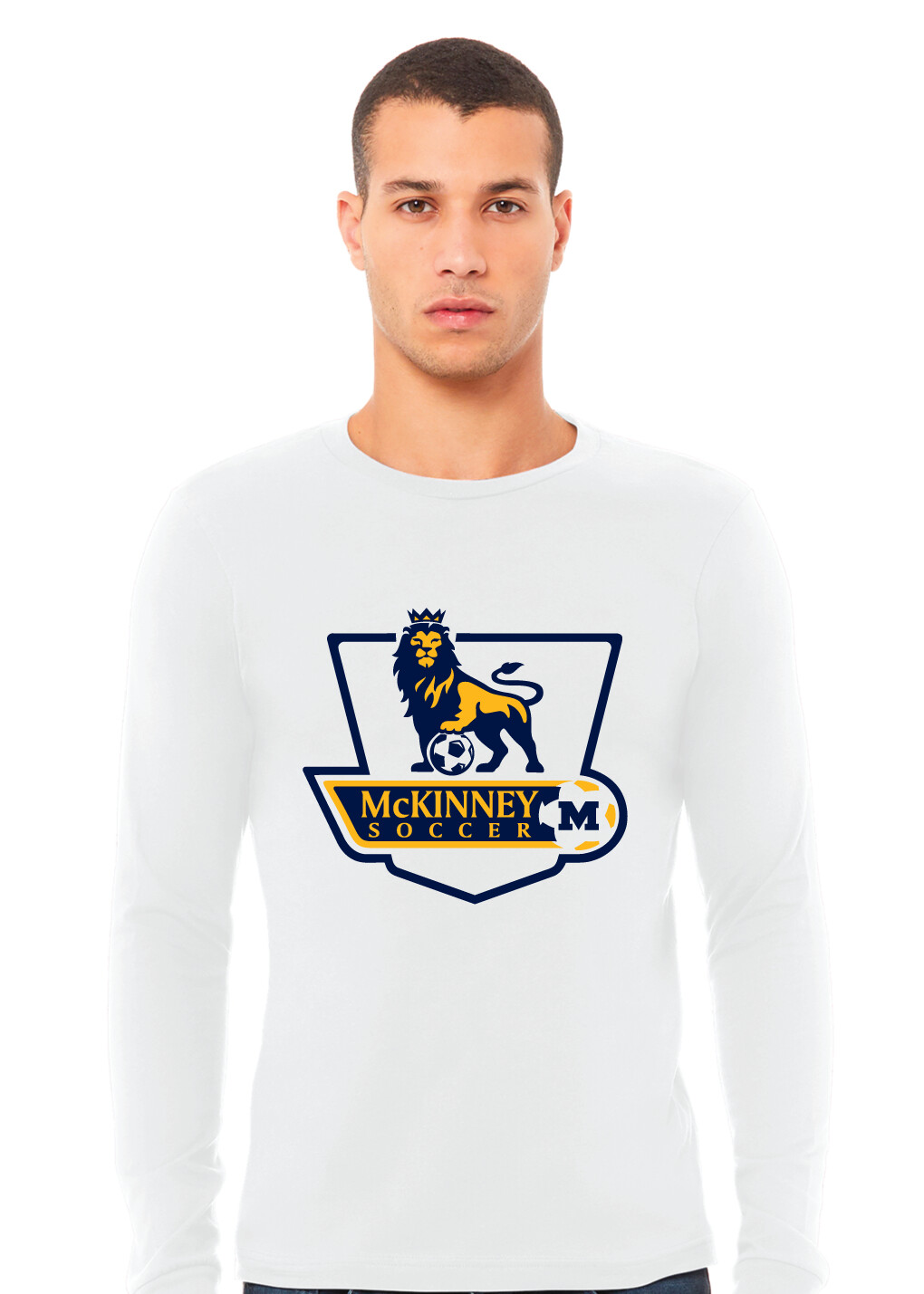 McKinney Soccer - Boys Logo - Bella+Canvas Long Sleeve
