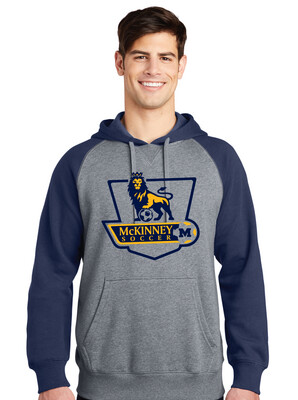 McKinney Soccer - Boys Logo - Raglan Hoodie