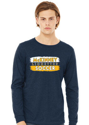 McKinney Soccer - Paint Swatch - Bella+Canvas Long Sleeve