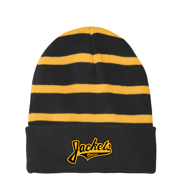 Denison Soccer - Beanie, Beanie Style: Simple Striped - STC31