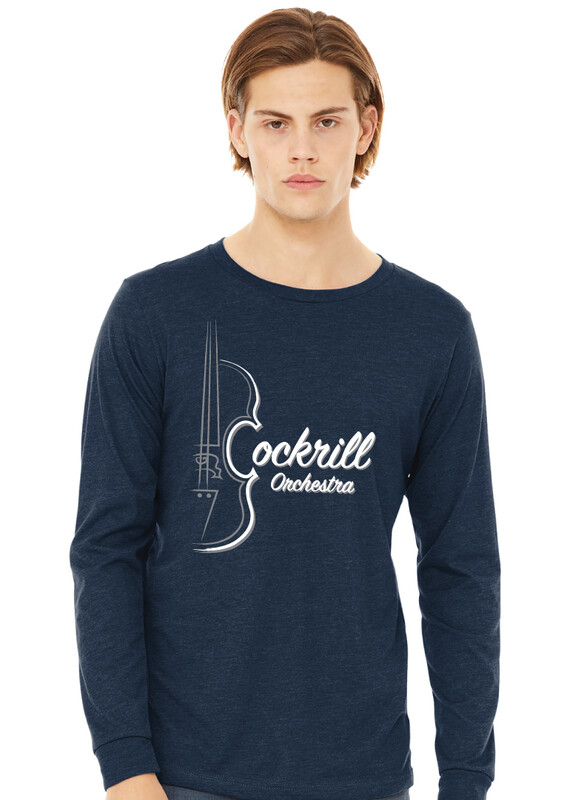 Cockrill Orchestra - Orchestra - Bella+Canvas Long Sleeve, Color: Heather Navy