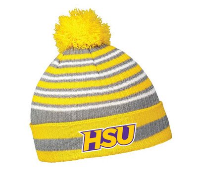 HSU Gear - Spirit Pom Beanie, Color: Gold