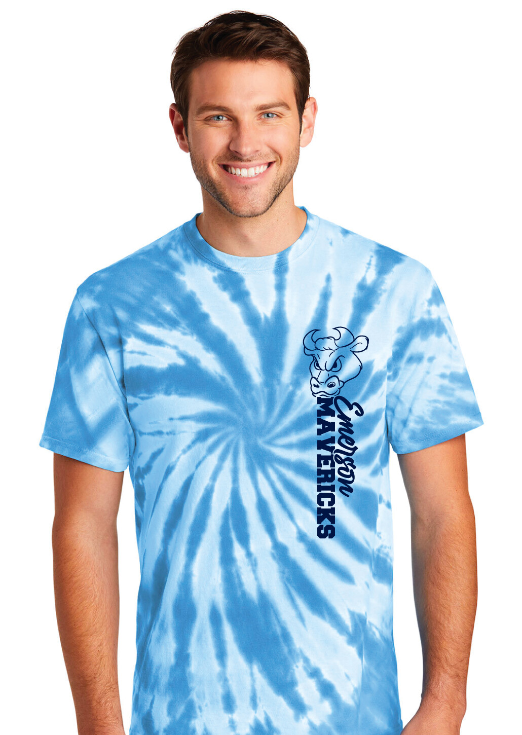 Emerson Baseball - Vertical - Tie Dye Short Sleeve