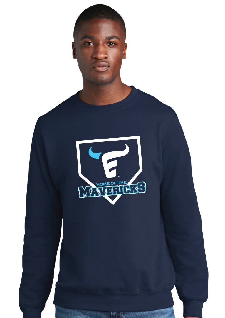 Emerson Baseball - Home Plate - Crew Sweatshirt