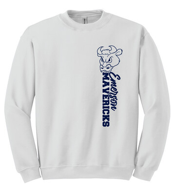 Emerson Baseball - Vertical - Crew Sweatshirt