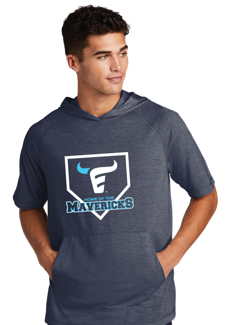 Emerson Baseball - Home Plate - Short Sleeve Hoodie