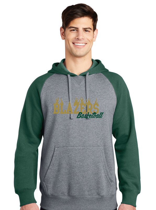 Lebanon Trail Basketball - Flames - Raglan Hoodie