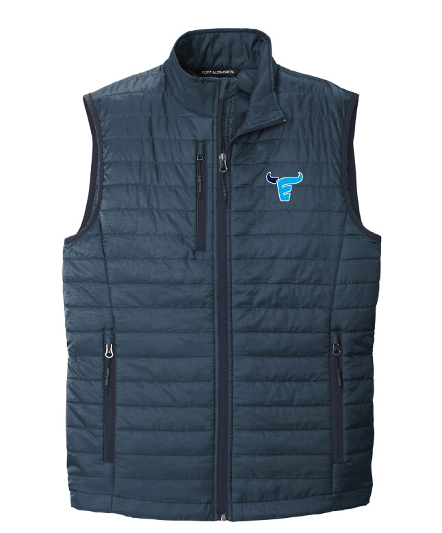 Emerson Softball - Mens Packable Puffy Vest, Color: Regatta Blue