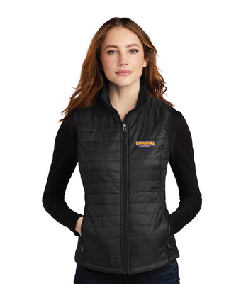 HSU Womens Basketball - Ladies Packable Puffy Vest