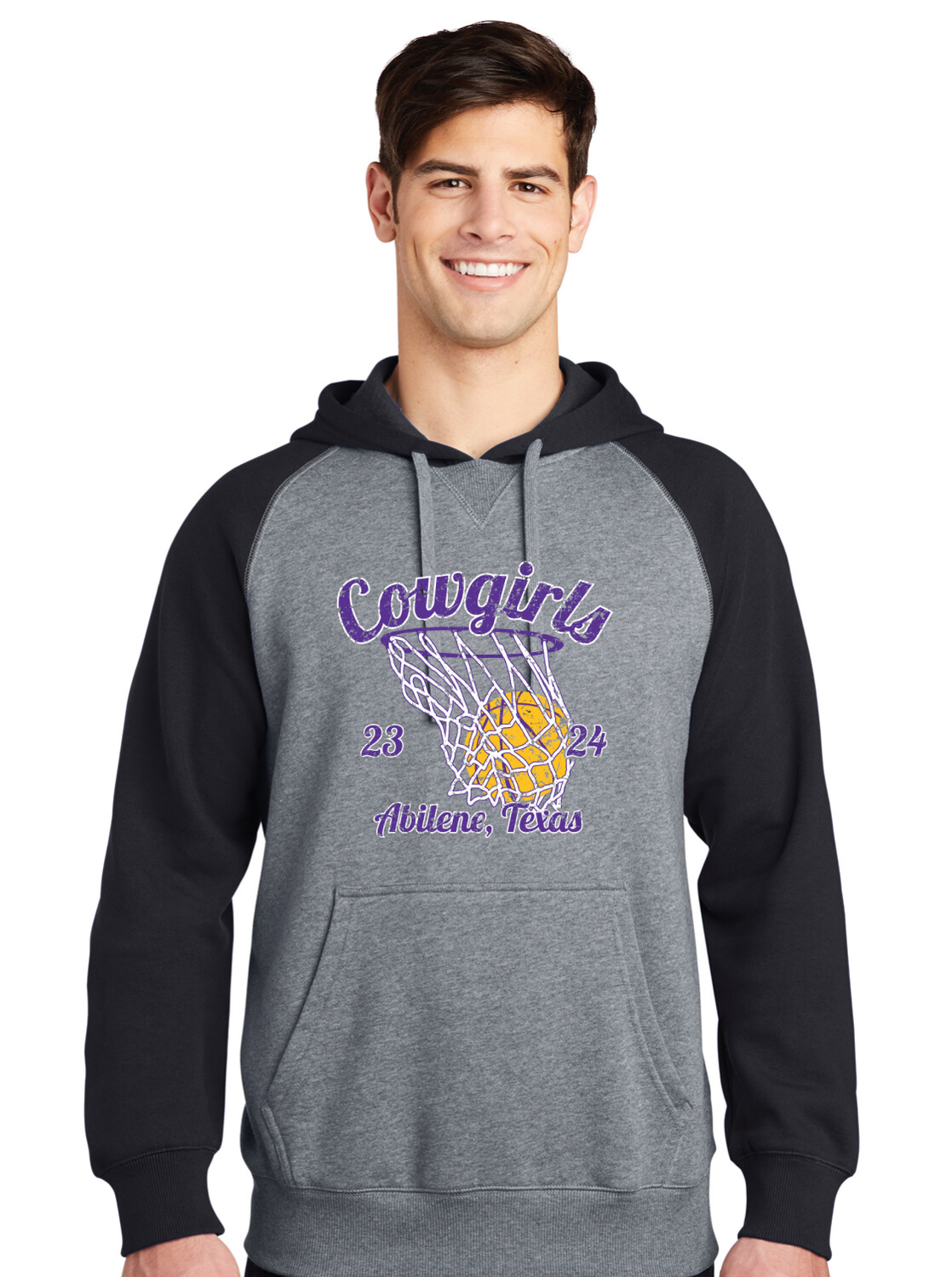 HSU Women&#39;s Basketball - Vintage - Raglan Hoodie