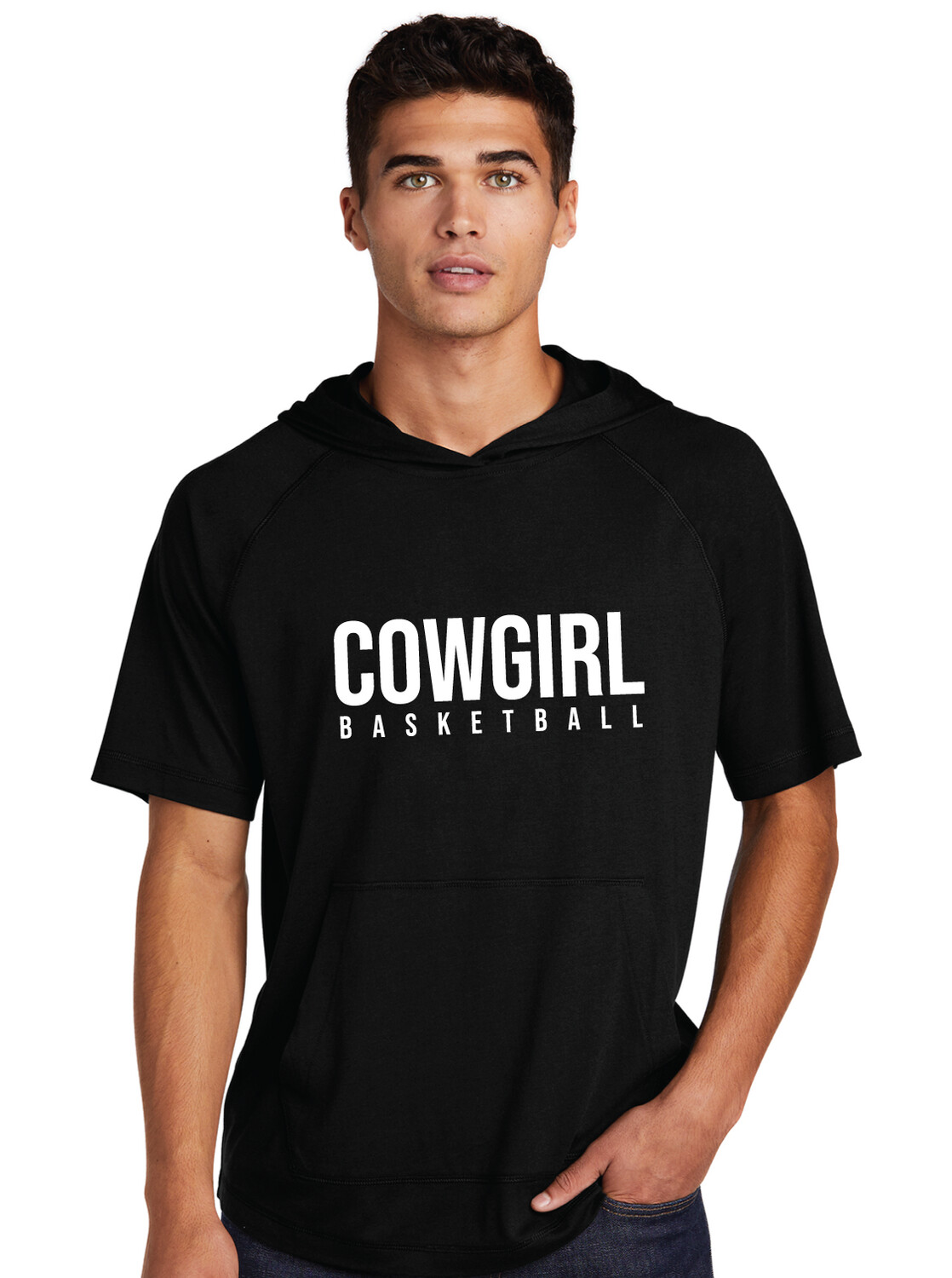 HSU Women&#39;s Basketball - Cowgirl Basketball - Short Sleeve Hoodie