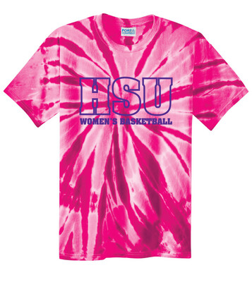 HSU Women's Basketball - Big HSU - Tie Dye Short Sleeve