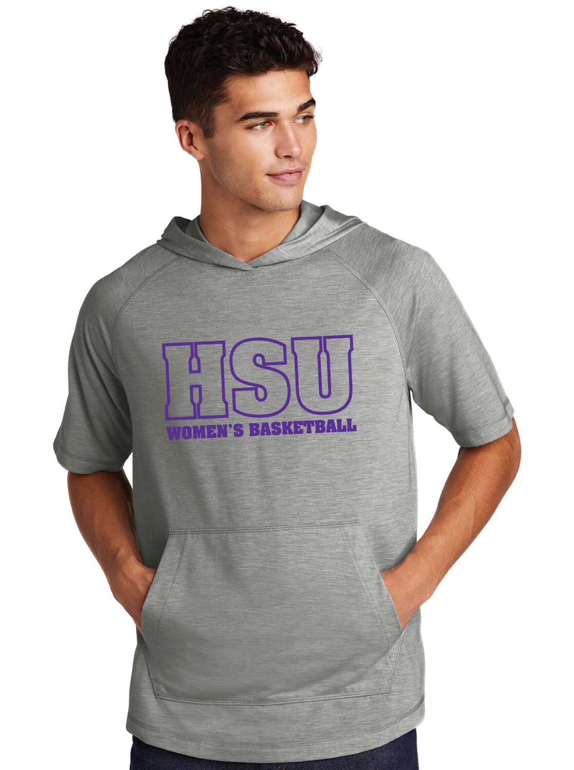 HSU Women&#39;s Basketball - Big HSU - Short Sleeve Hoodie