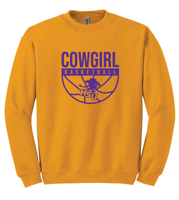 HSU Women's Basketball - Half Basketball - Crew Sweatshirt