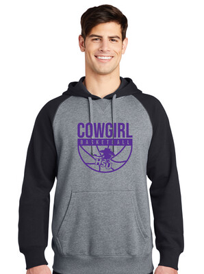 HSU Women&#39;s Basketball - Half Basketball - Raglan Hoodie