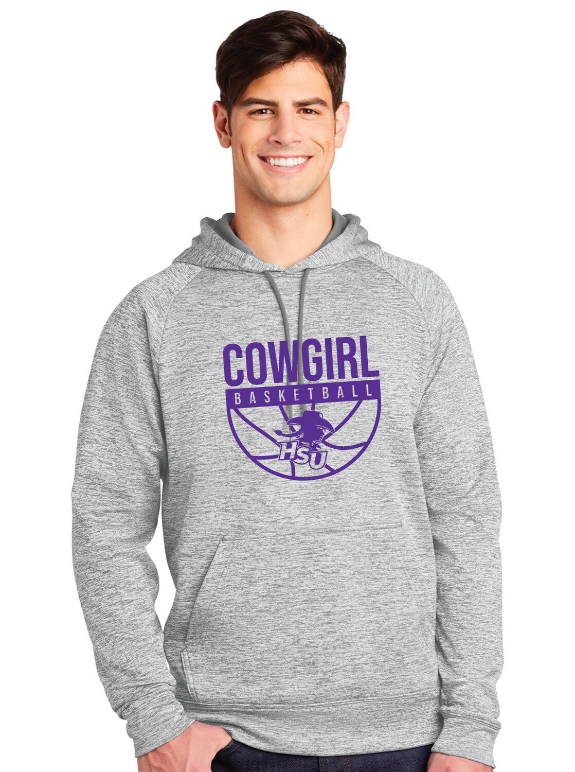 HSU Women&#39;s Basketball - Half Basketball - Electric Dri-Fit Hoodie