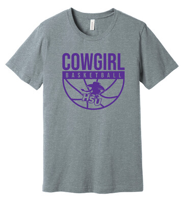HSU Women's Basketball - Half Basketball - Bella+Canvas Short Sleeve