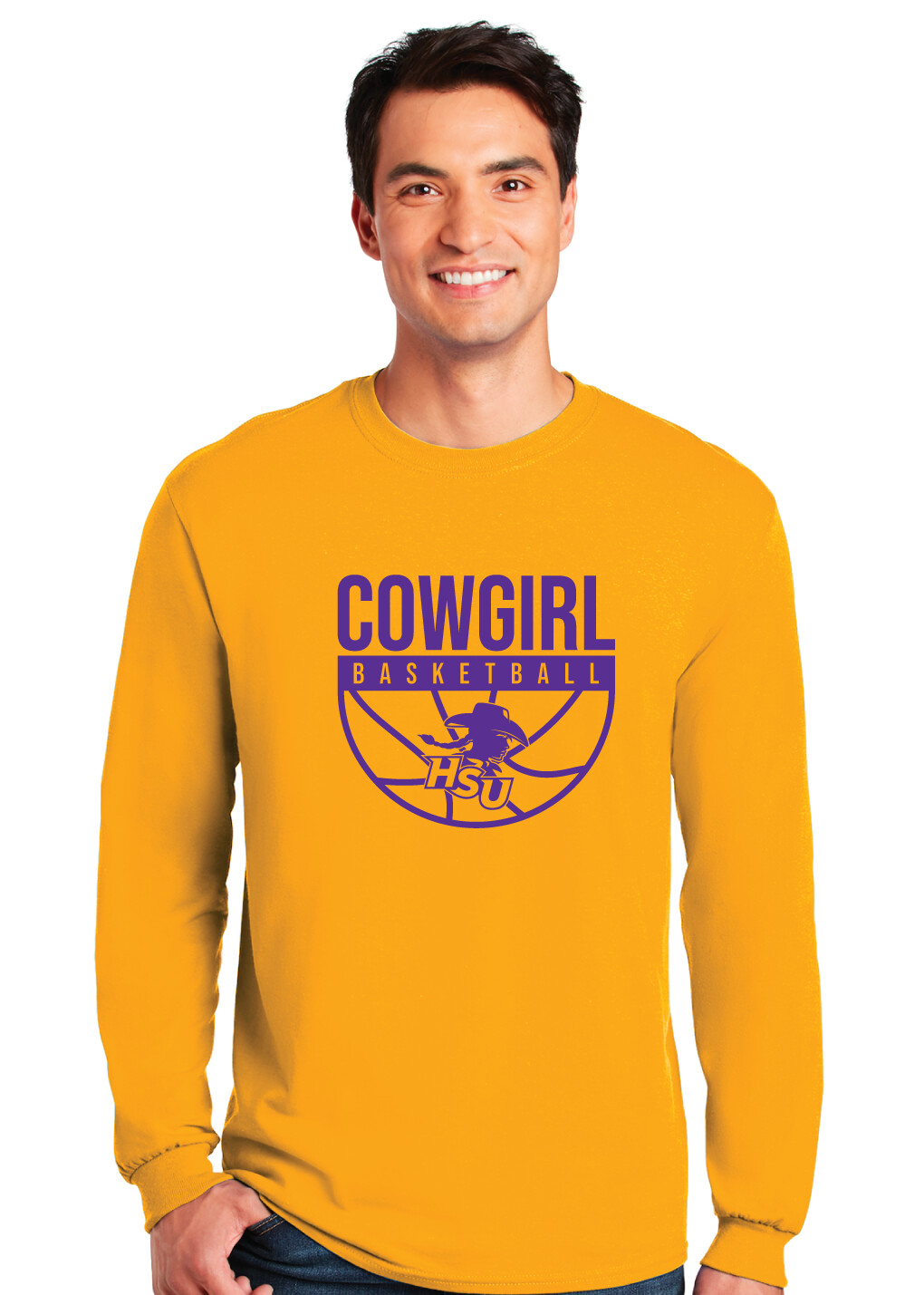 HSU Women&#39;s Basketball - Half Basketball - Long Sleeve