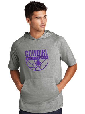 HSU Women&#39;s Basketball - Half Basketball - Short Sleeve Hoodie