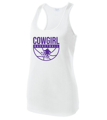 HSU Women's Basketball - Half Basketball - Dri-Fit Racerback Tank