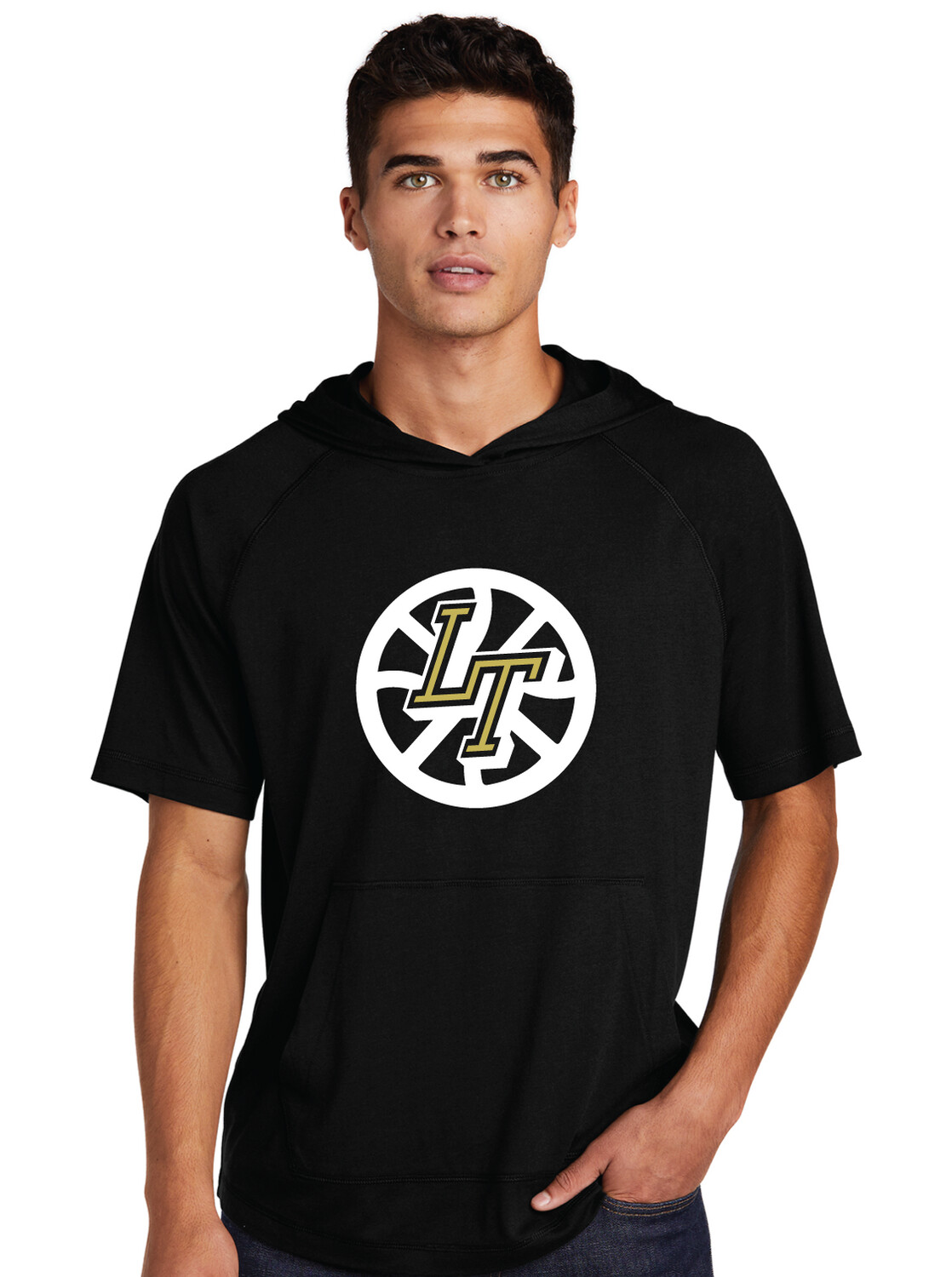 Lebanon Trail Basketball - Big Ball - Short Sleeve Hoodie